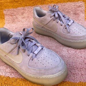 PURPLE PASTEL NIKE PLATFORM AF1